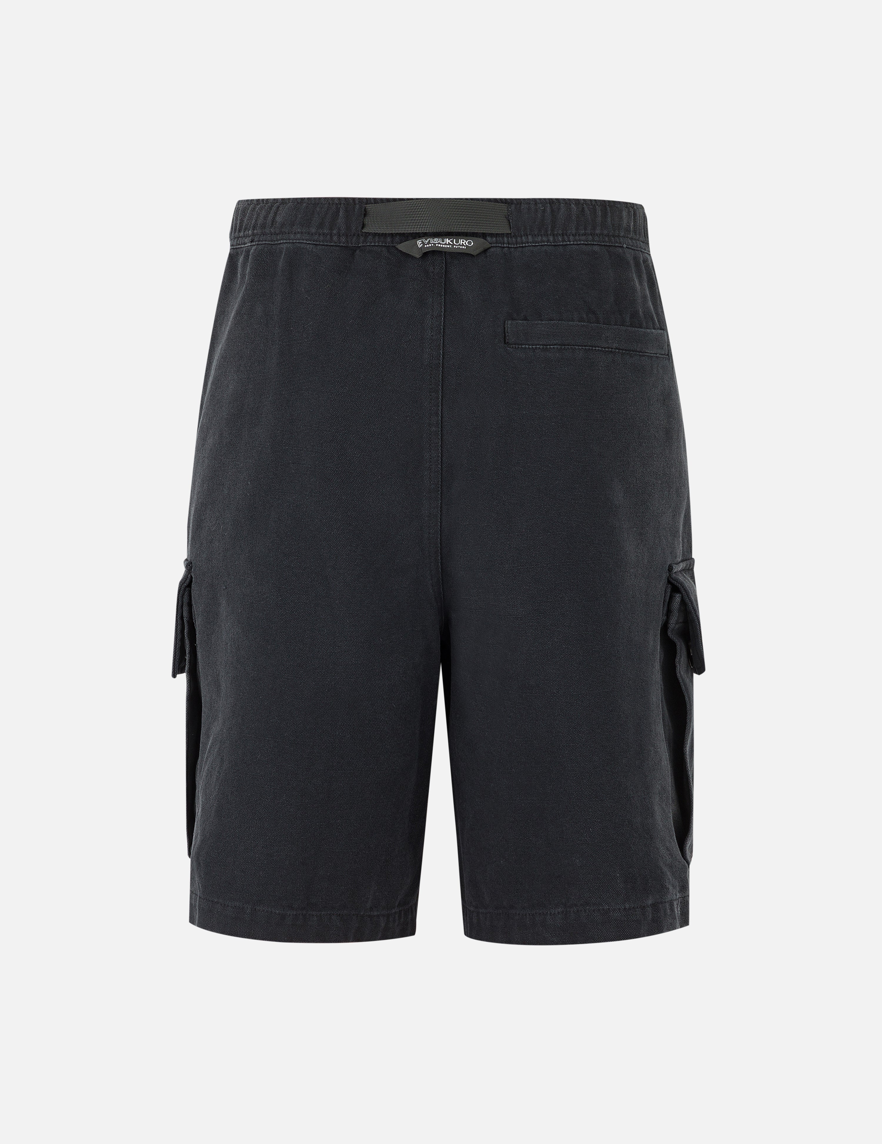 Pigment Dye Wash Seagull Embroidery Relax Fit Shorts